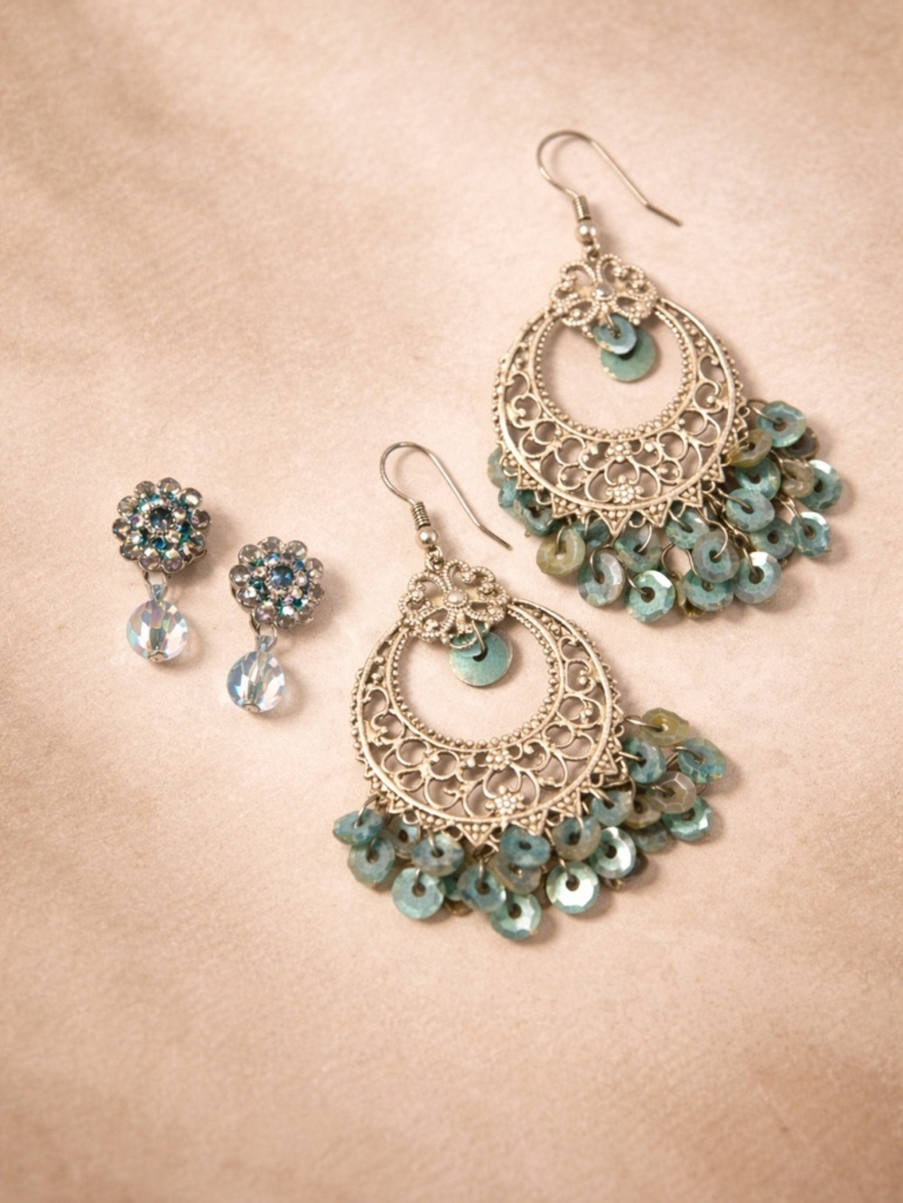 Boho Turquoise Chandelier Earrings Bundle Y2K Coastal Cowgirl